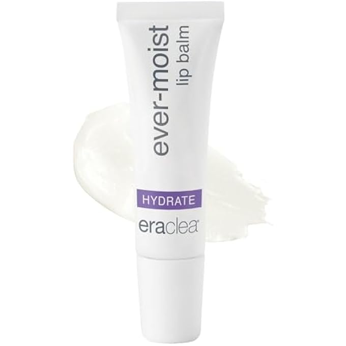 eraclea EVER-MOIST LIP BALM, LIP REPAIR TREATMENT FOR DRY, CHAPPED LIPS, LIP MOISTURIZER WITH BEESWAX, HYALURONIC ACID AND SHEA BUTTER, ANTI-AGING CRACKED LIP REPAIR FOR YOUTHFUL LIPS (0.4 OZ) - Image 1